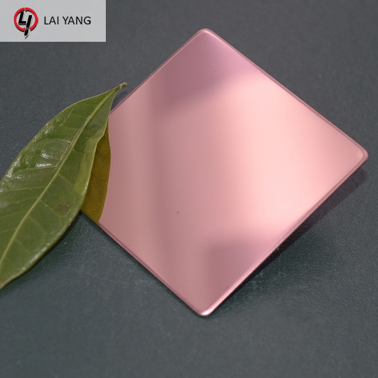304 Golden Mirror Finish Titanium Gold Color Coated Stainless Steel Sheet